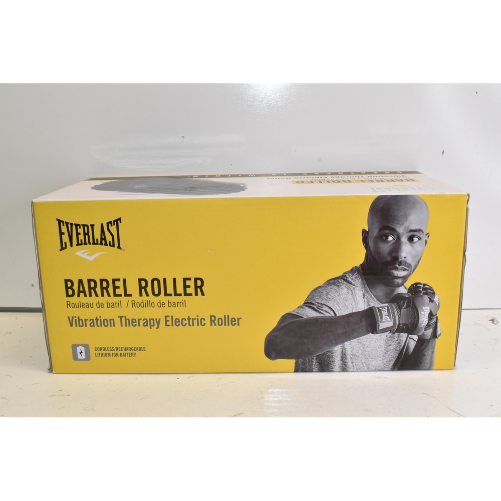 Everlast Barrel‎ Roller Black Vibration Therapy Electric Foam Roller NEW